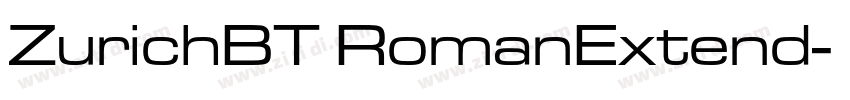 ZurichBT RomanExtend字体转换